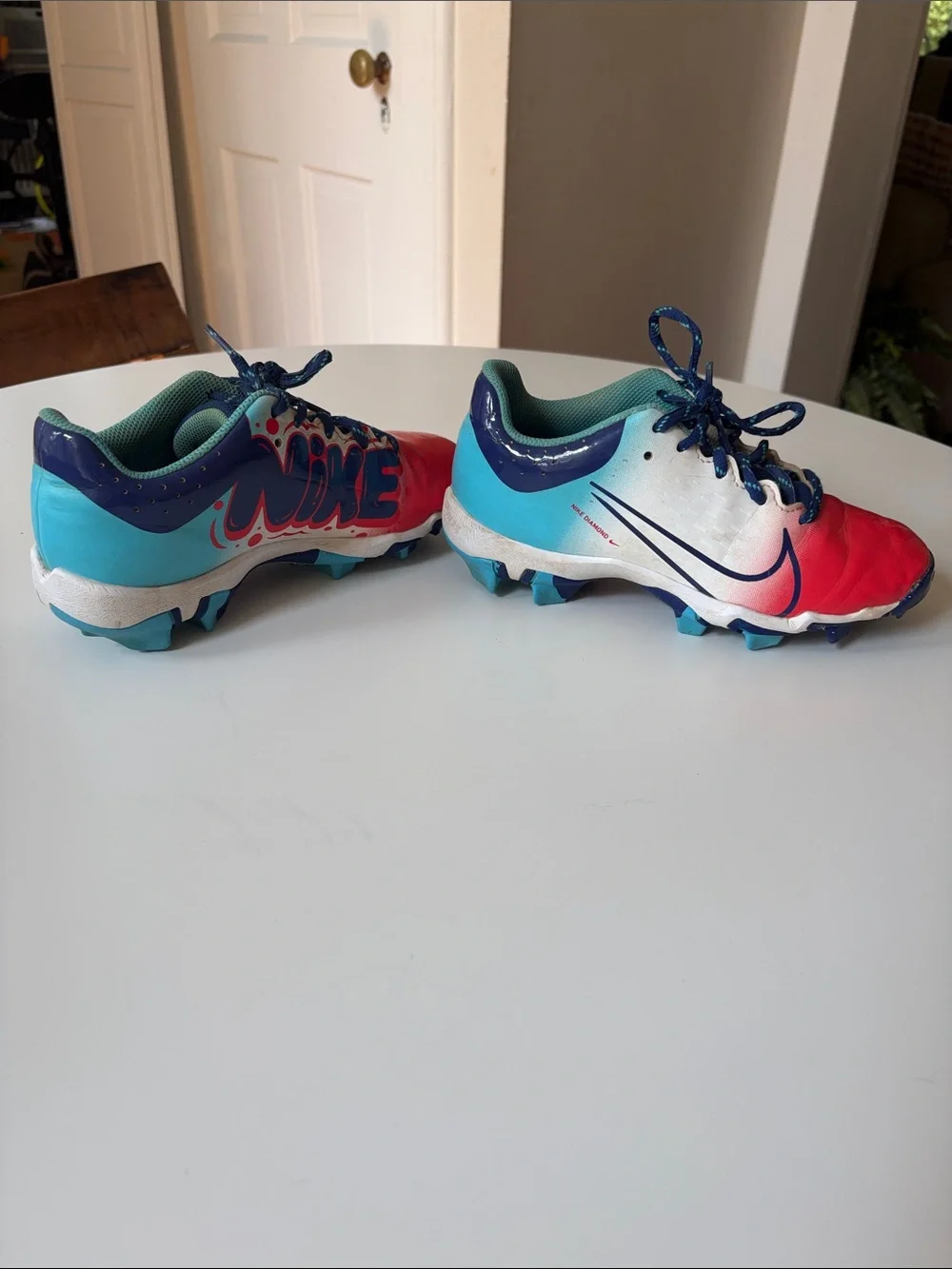 Nike Hyperdiamond Keystone Bomb Pop Crimson/Royal Blue Baseball Cleat